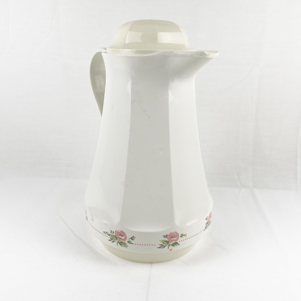 Thermos Vintage Christa Coffee Butler Carafe Pitcher Roses West Germany No. 430 - Picture 10 of 14